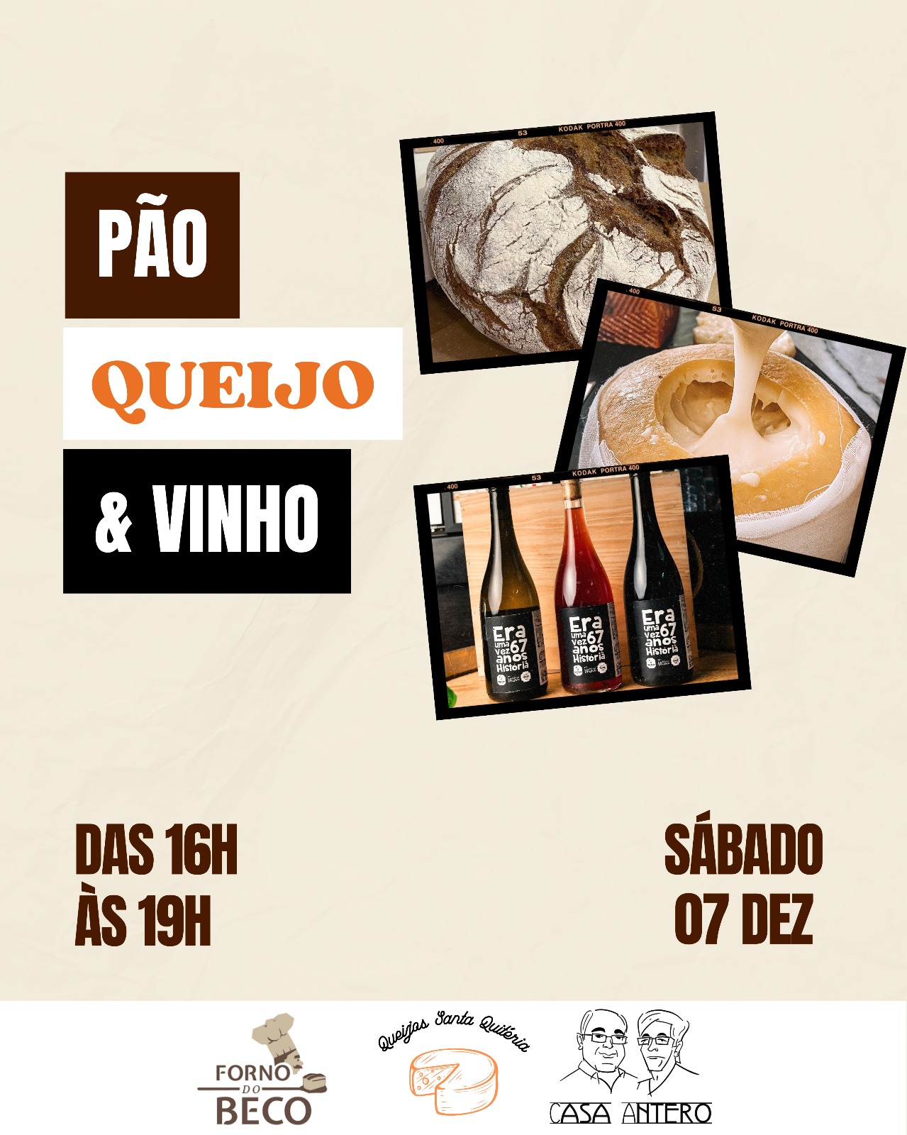 Imagem do Evento Pão, Queijo e Vinho - Forno do Beco